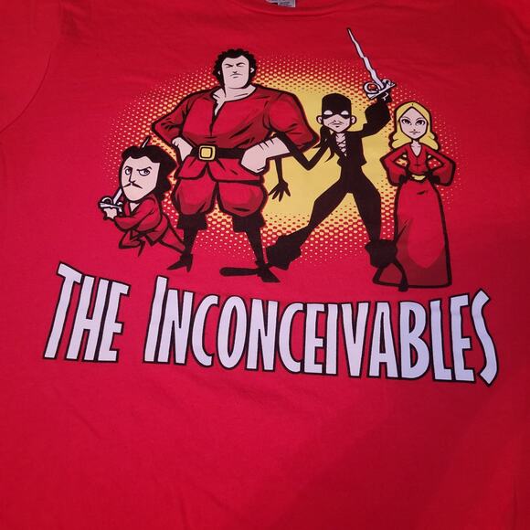 The Inconceivables from The Princess Bride 100% Cotton Tee Fury Women's XL Shirt - Picture 2 of 6